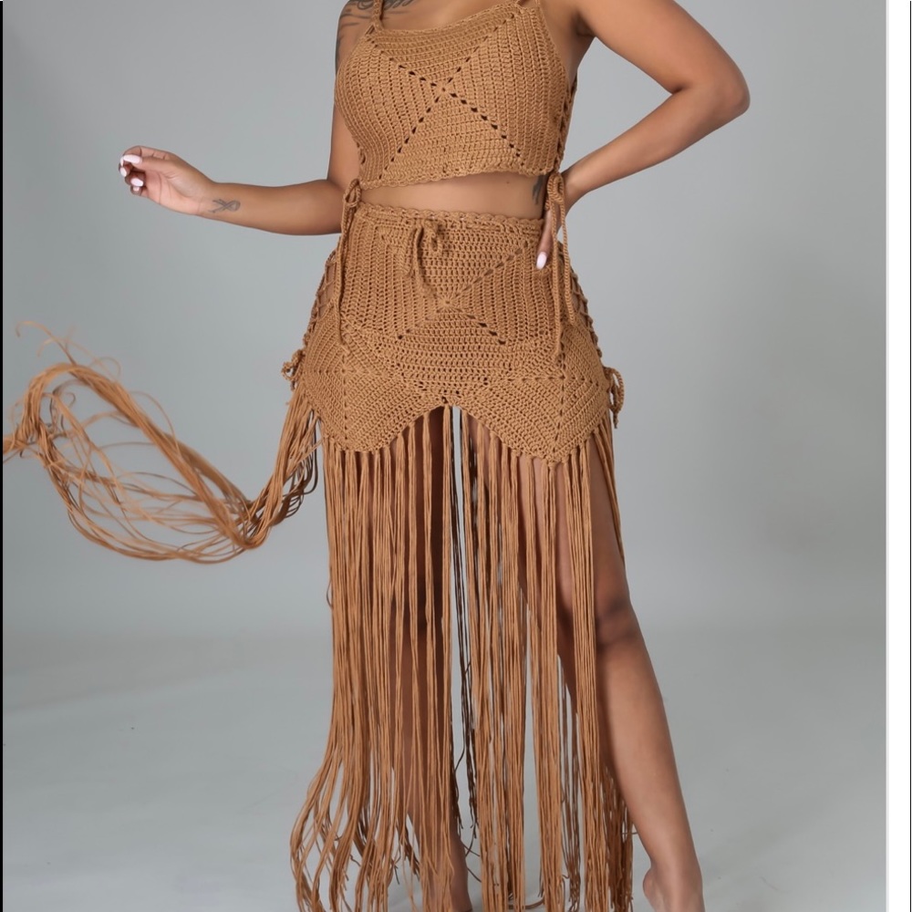 Brown two piece set